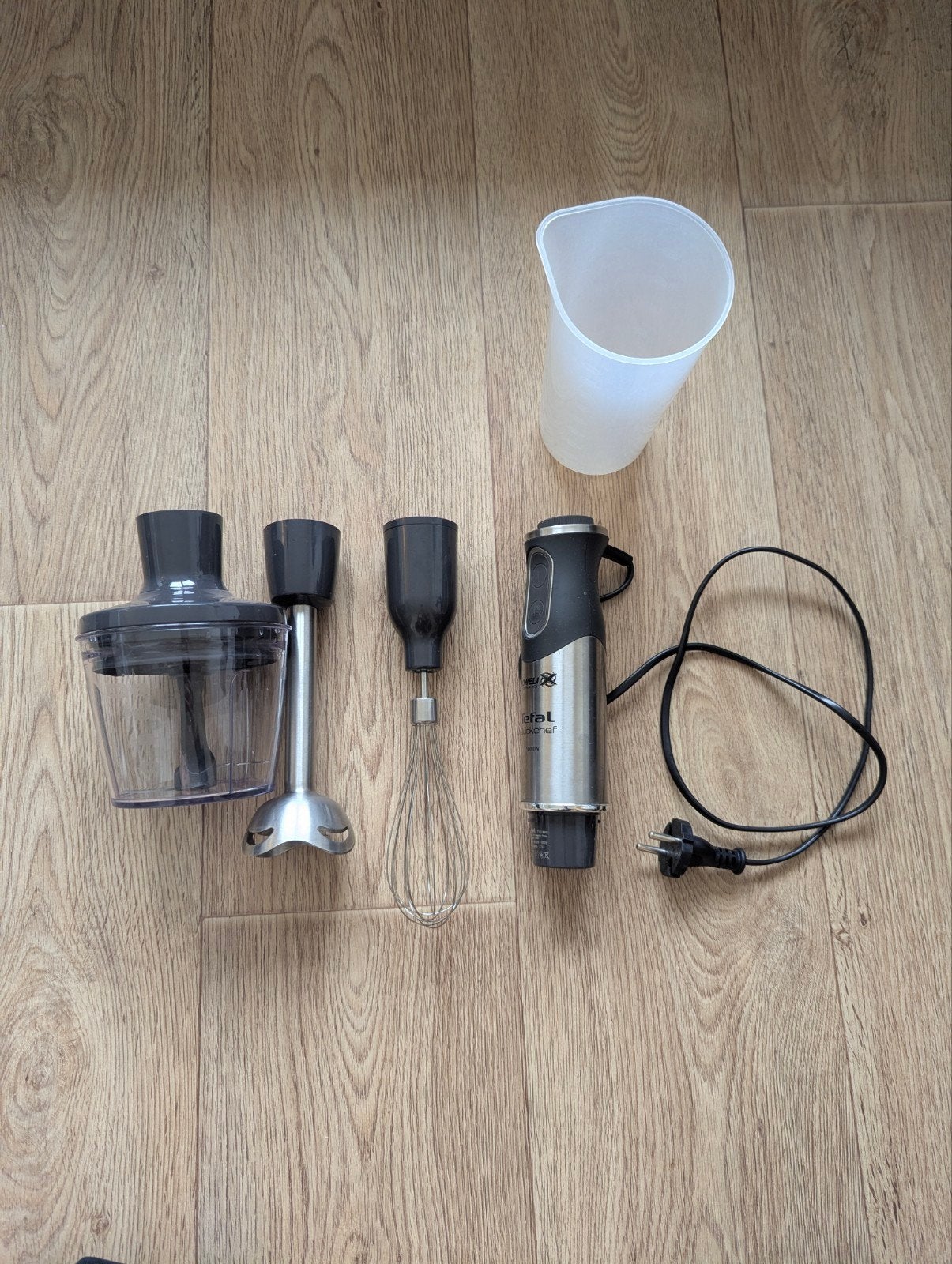Tefal Staafmixer Set, Witgoed en Apparatuur, Keukenmixers, Gebruikt, 2 snelheden, Ophalen of Verzenden, Vaatwasserbestendig
