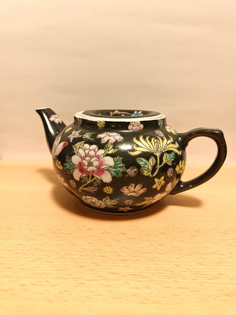 Vintage theepot millefleur wanhua collectie bloem, Ophalen of Verzenden