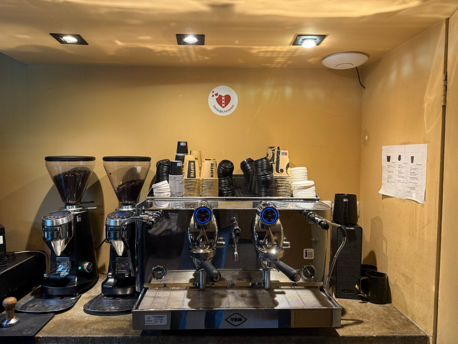 VBM Lollo XL HX 2gr Espressomachine - Krachtstroom, Ophalen, Gebruikt, Koffie en Espresso