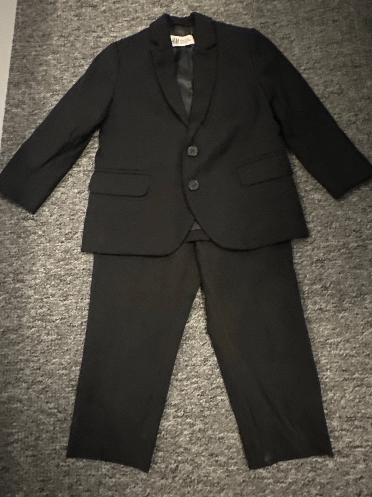 H&M Zwart Pak met Gilet voor Jongens - Maat 92/104, Ophalen, Zo goed als nieuw, Jongen