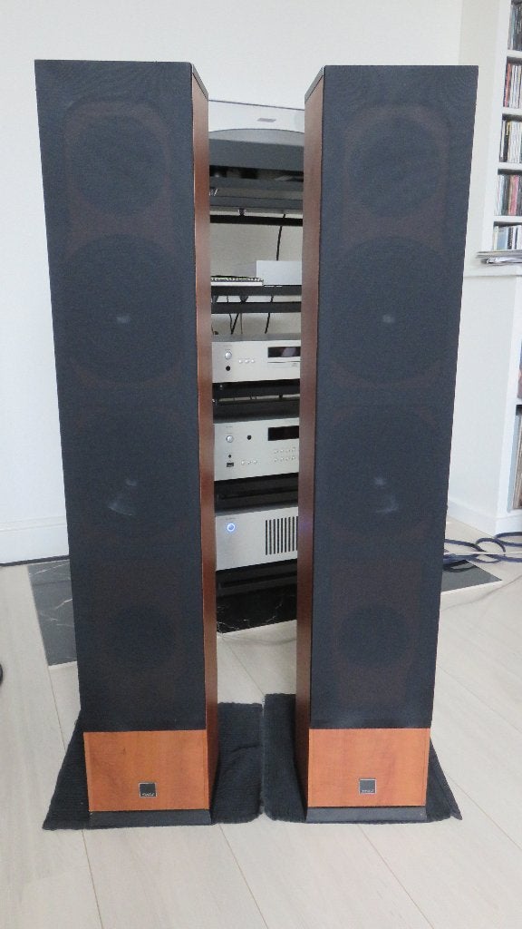 Dali suite 2.5 vloerspeakers - Cherry - zeer goede staat, Audio, Tv en Foto, Luidsprekers, Ophalen, Vloerstaande luidspreker, 120 tot 150 watt