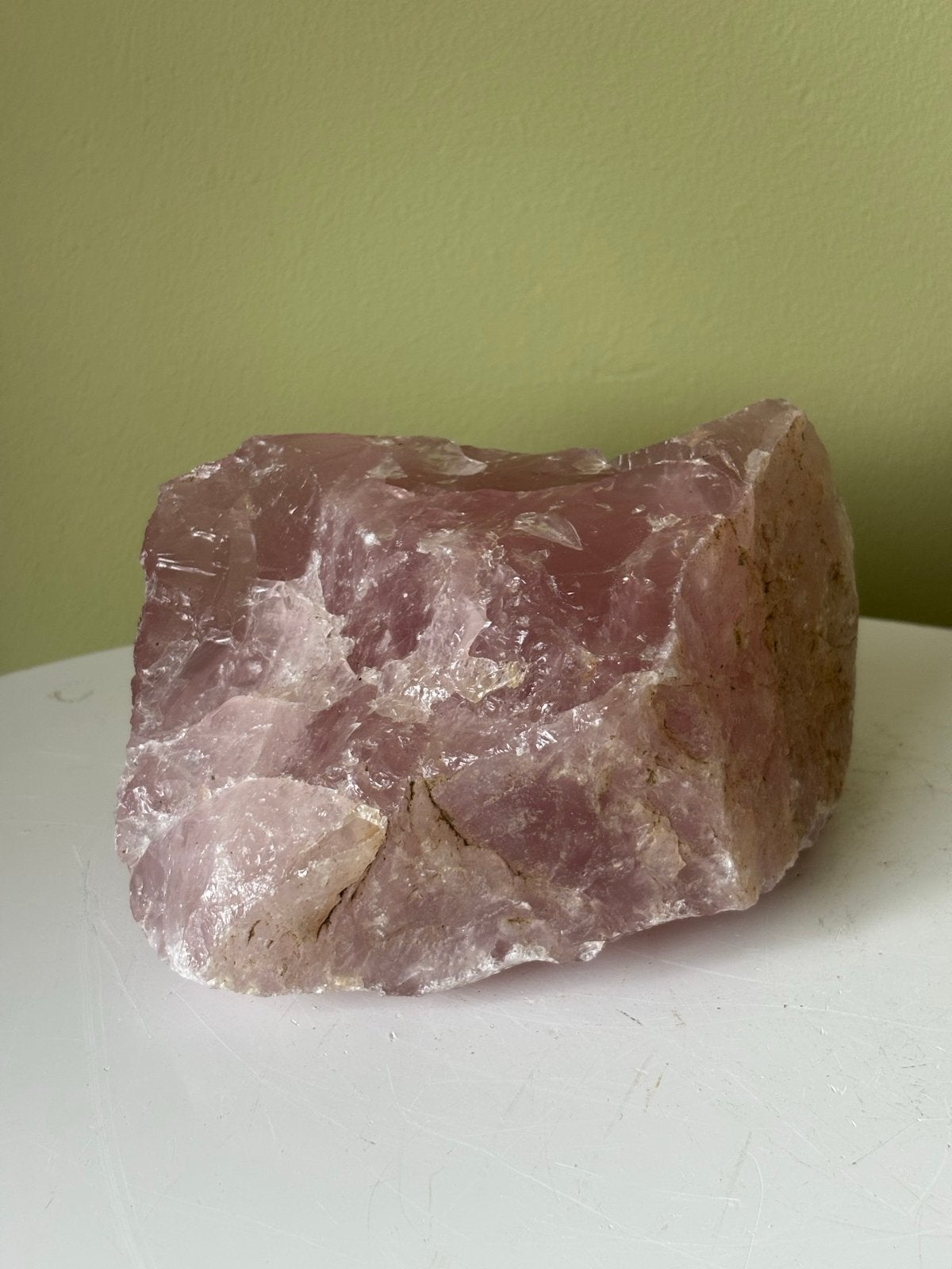 Grote ruwe Rozenkwarts Mineraal Edelsteen - 1.76 kg, Ophalen of Verzenden, Mineraal