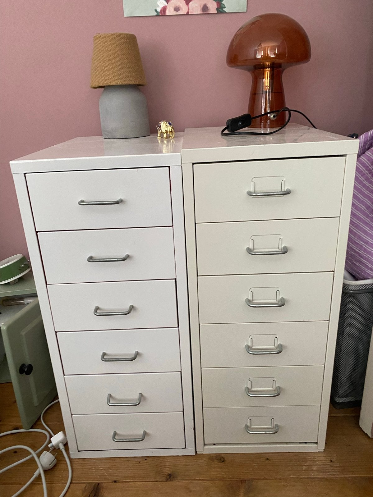 Nog maar 1 Ikea ijzeren ladekastje - wit, 67x48x28 cm, Ophalen, Minder dan 50 cm, Gebruikt, 5 laden of meer