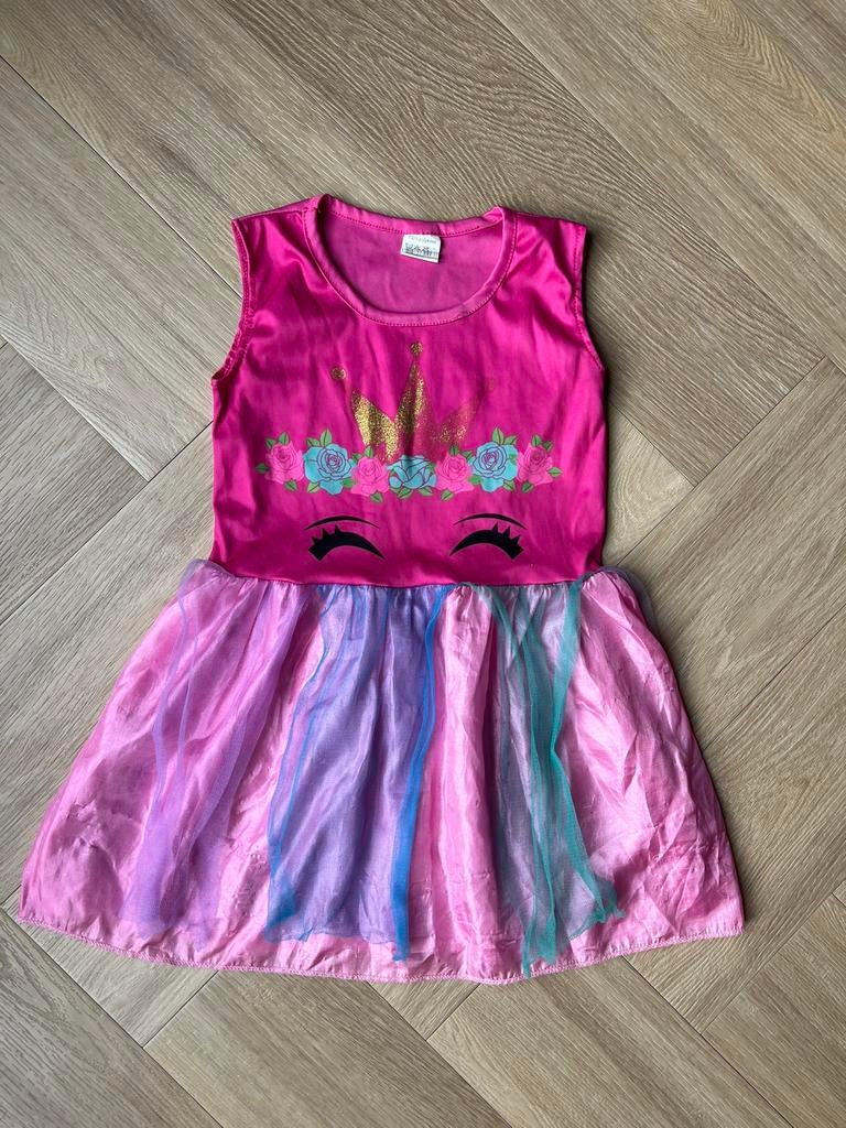 Jurkje, unicorn, 5-7 jaar, Ophalen of Verzenden, Gebruikt, Meisje, Jurk of Rok