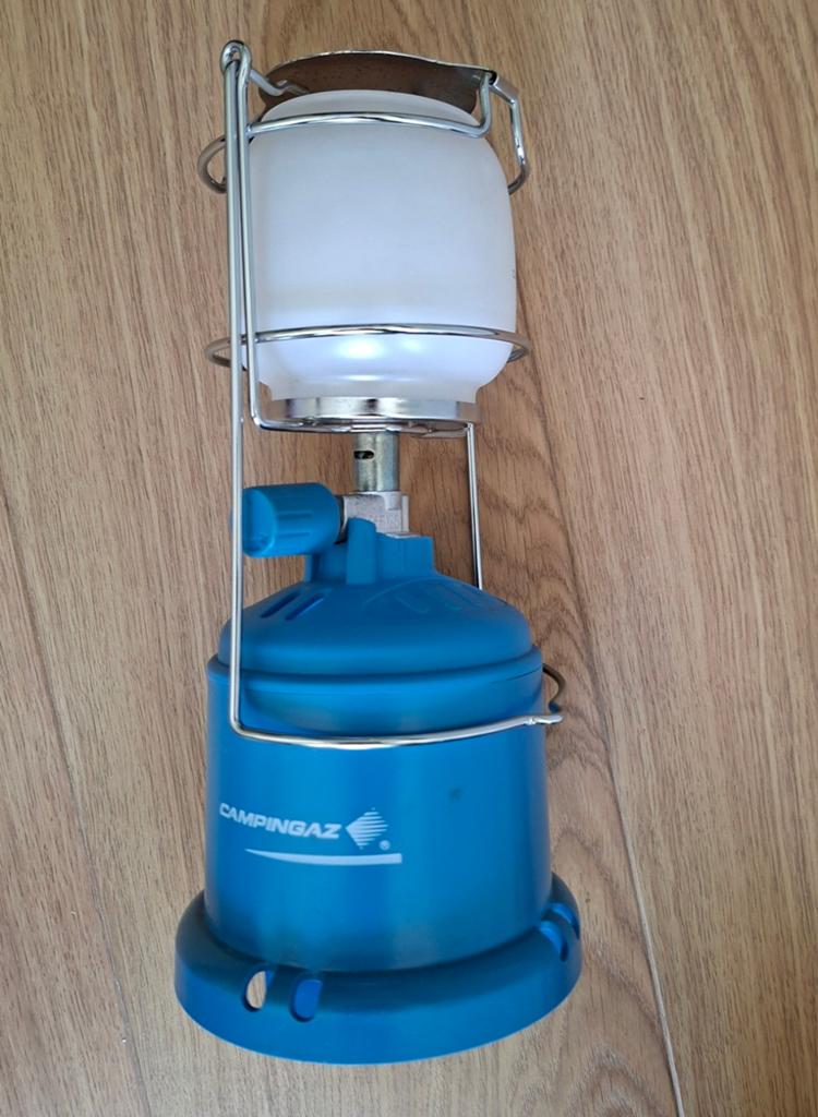 Campingaz Lumogaz 270/206 gaslamp met gloeikousje, Caravans en Kamperen, Kampeeraccessoires, Ophalen of Verzenden, Gebruikt