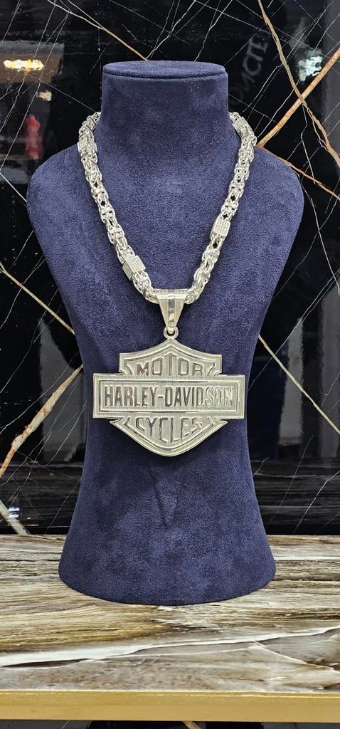 925 Zilveren Harley Davidson ketting 60cm / 8.5mm