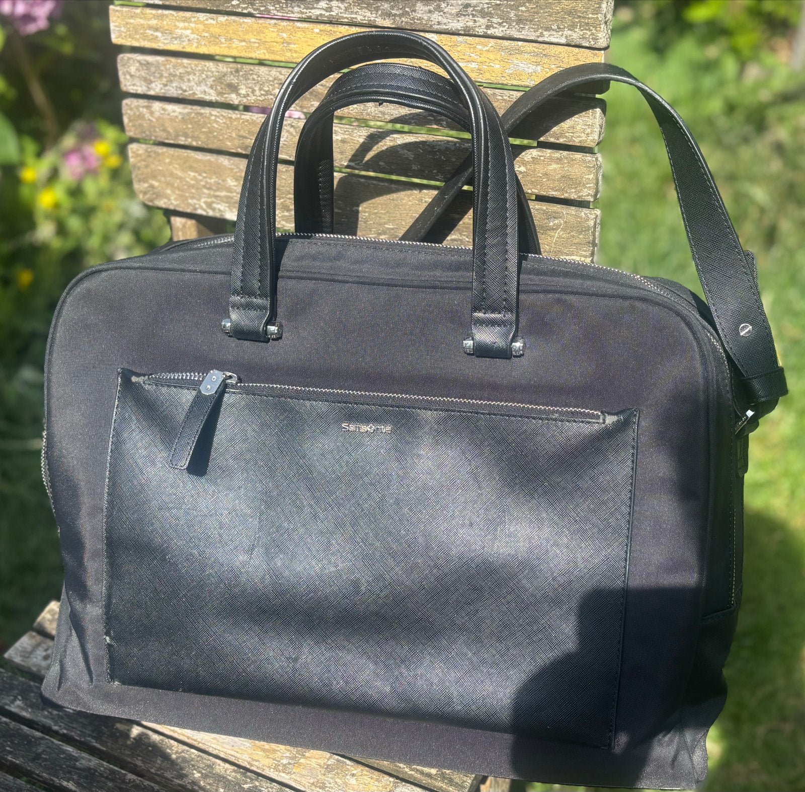 Set: Samsonite Laptoptas & Vintage Q1905 Sporttas, Sieraden, Tassen en Uiterlijk, Tassen | Damestassen, Ophalen, Gebruikt, Zwart
