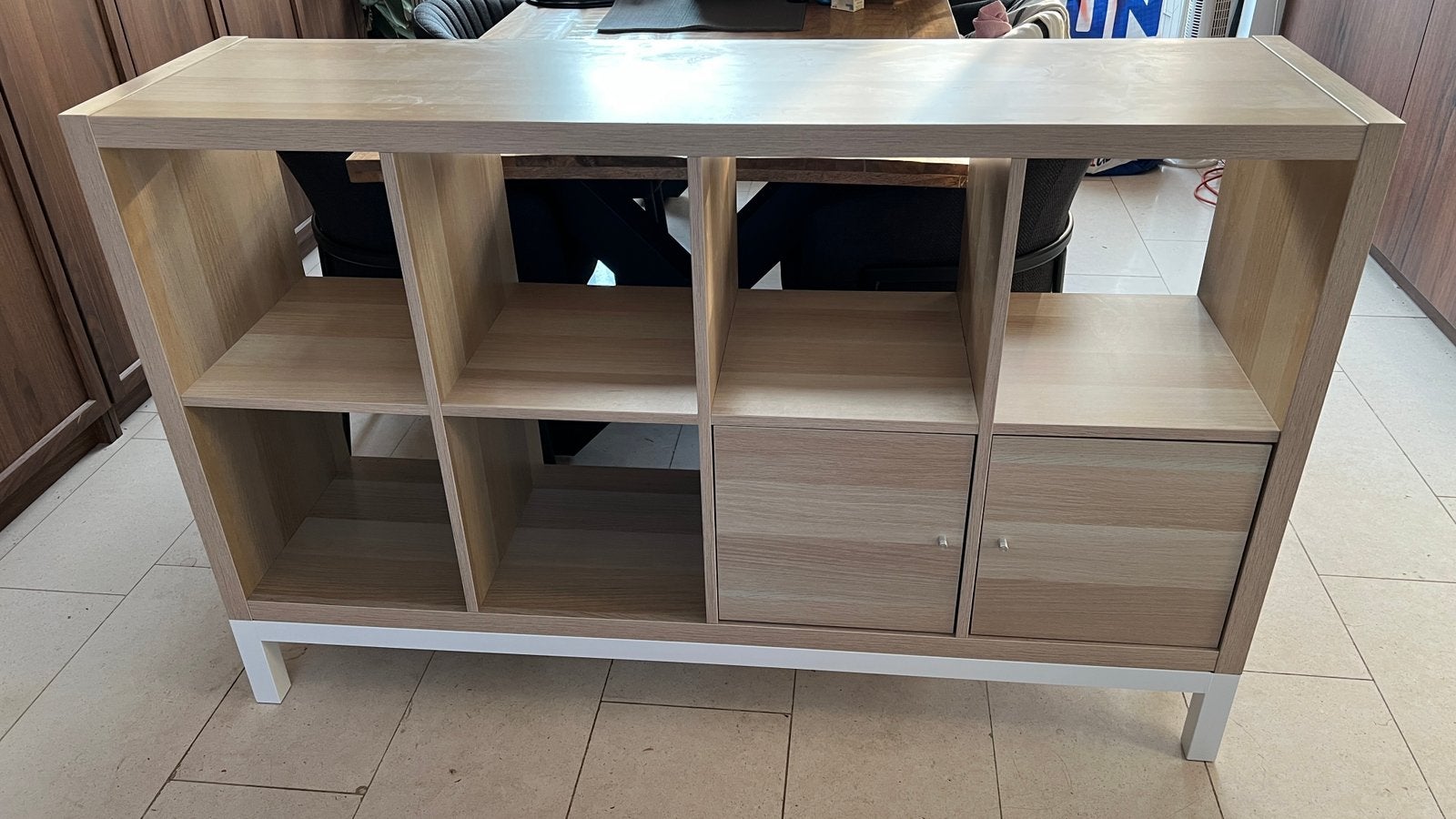 Ikea Kallax met onderframe 2x4, Ophalen, Zo goed als nieuw