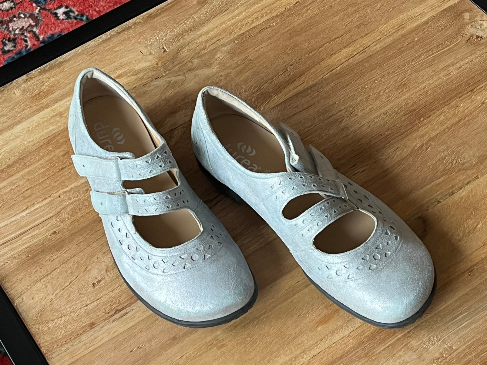 Durea, mt 6,5, wijdte K, lichtgrijs, uitneembaar voetbed, Durea, Schoenen met lage hakken, Ophalen of Verzenden, Zo goed als nieuw