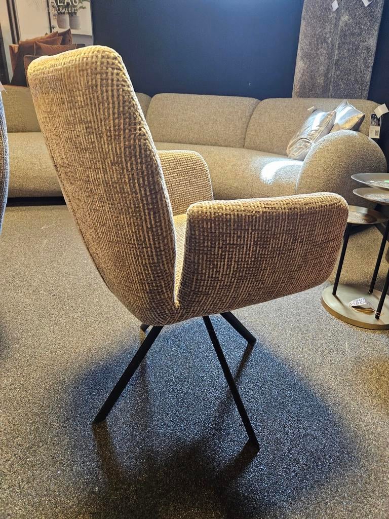Eetkamer stoel " danillo " draaipoot, Huis en Inrichting, Stoelen, Ophalen of Verzenden, Nieuw, Leer, Eén