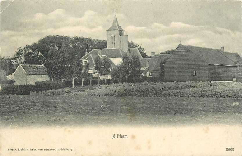 380-237-007 Ritthem, Verzamelen, Ansichtkaarten | Nederland, Zeeland, Voor 1920, Verzenden