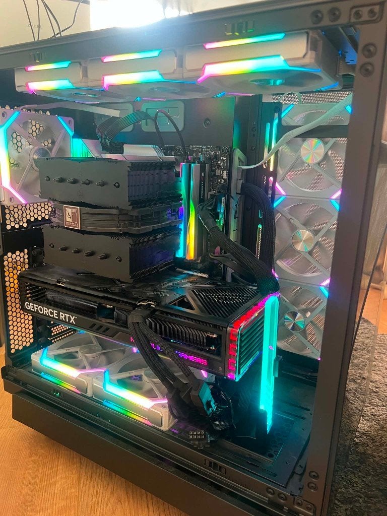 High-end gaming PC setup RTX 4070 Ti + 1 monitor, Ophalen, Asus, 32 GB, Zo goed als nieuw