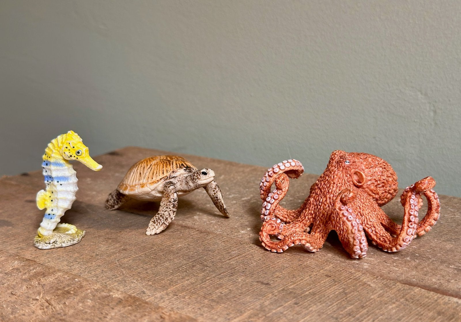 Schleich zeedieren – 3 stuks, Verzamelen, Ophalen of Verzenden, Gebruikt, Paard, Beeldje of Figuurtje