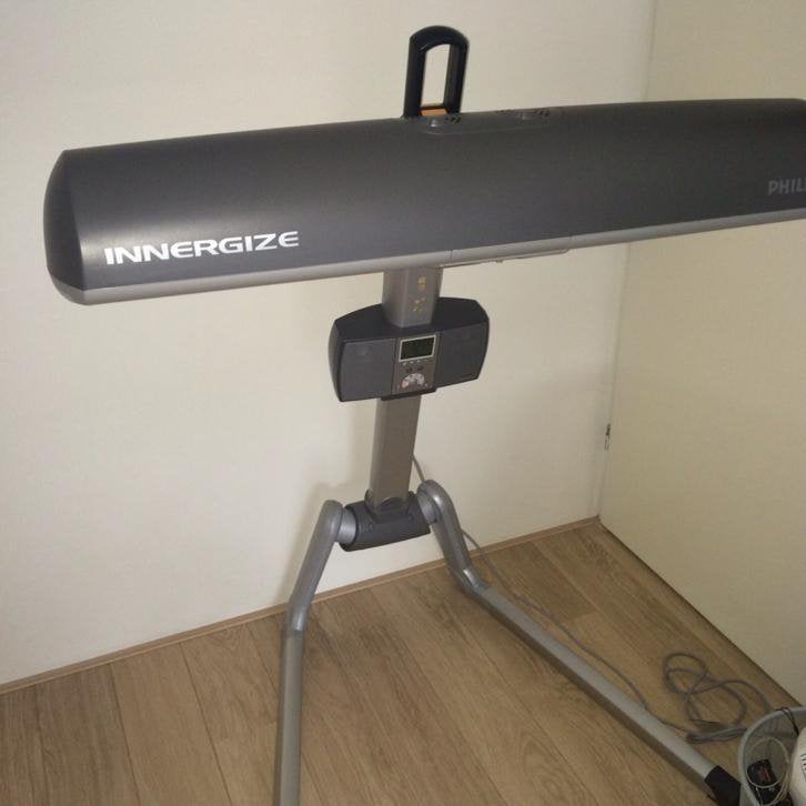 Zonnebank Philips Innergize met infrarood type HB 935, Witgoed en Apparatuur, Ophalen, Zo goed als nieuw, Zonnebank enkelzijdig