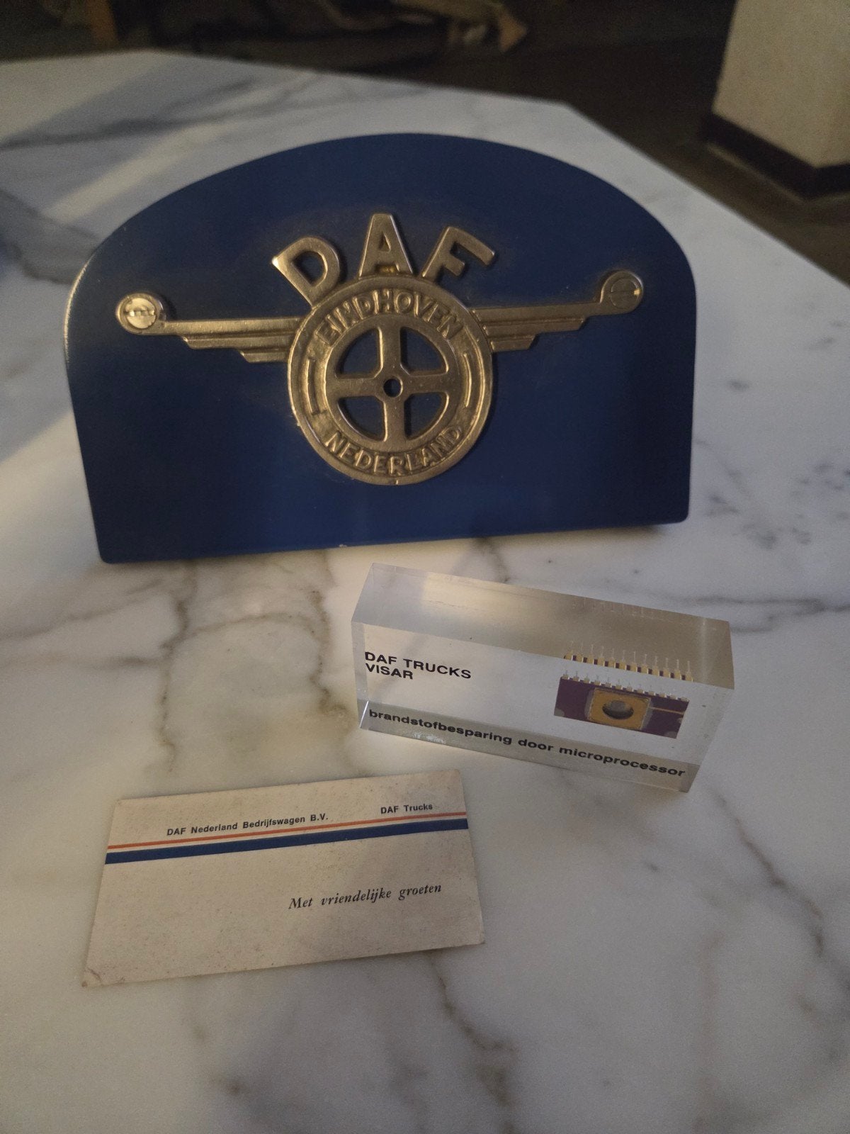 Daf trucks logo + microprocessor verzamelobject, Ophalen of Verzenden, Zo goed als nieuw