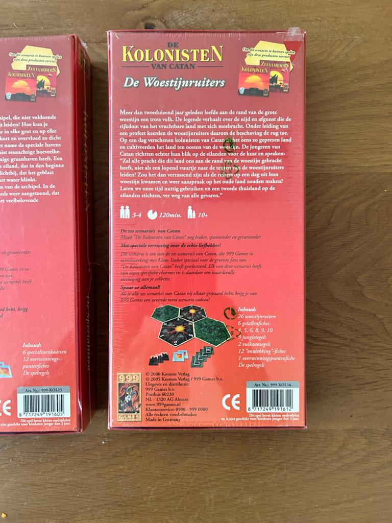 Kolonisten van Catan Uitbreidingen: Kanaal, Wereldwonderen,, Drie of vier spelers, Ophalen of Verzenden, Zo goed als nieuw