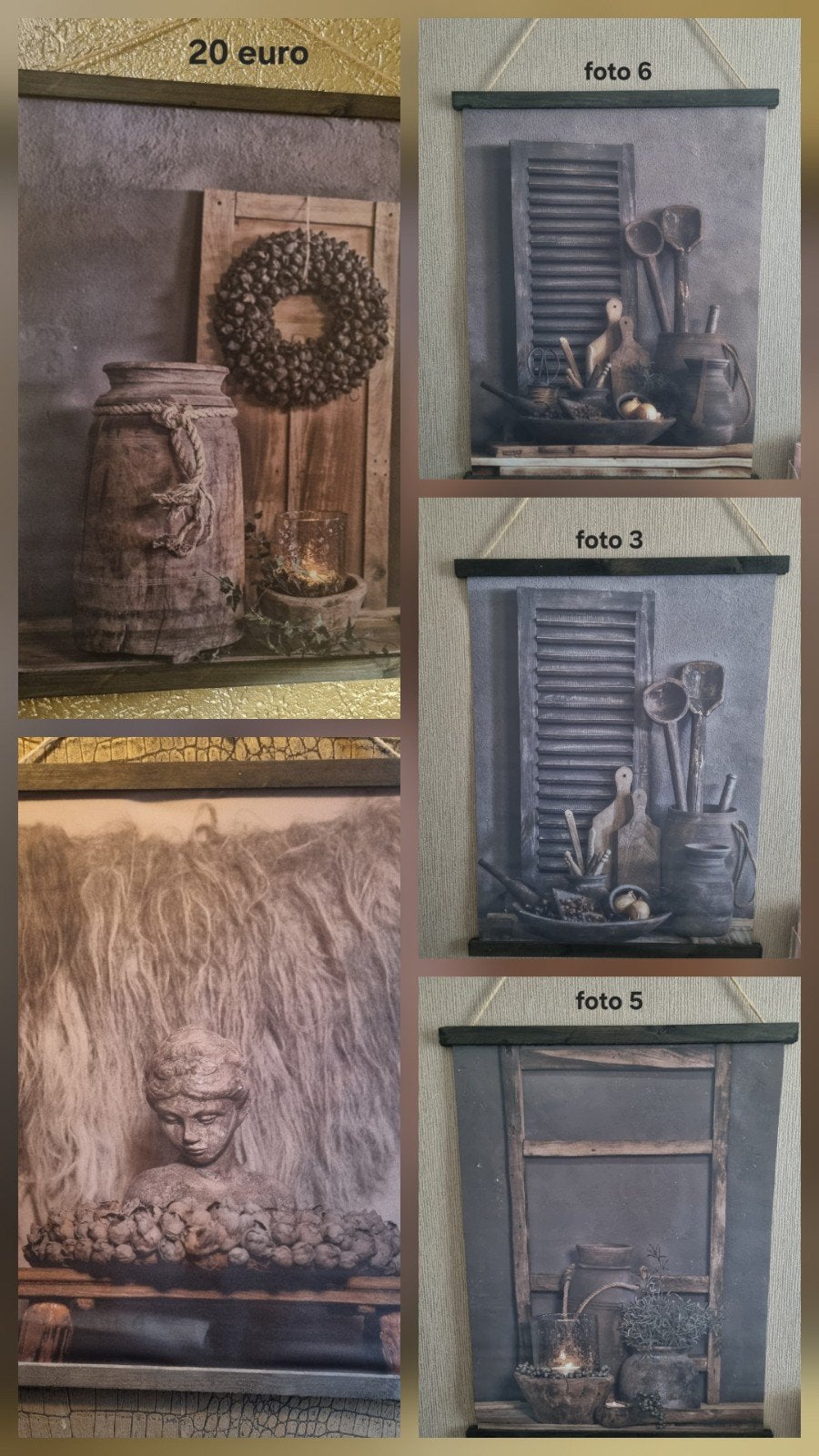 te koop wanddoeken 60x80, Ophalen, 80 cm, Meerkleurig, Nieuw