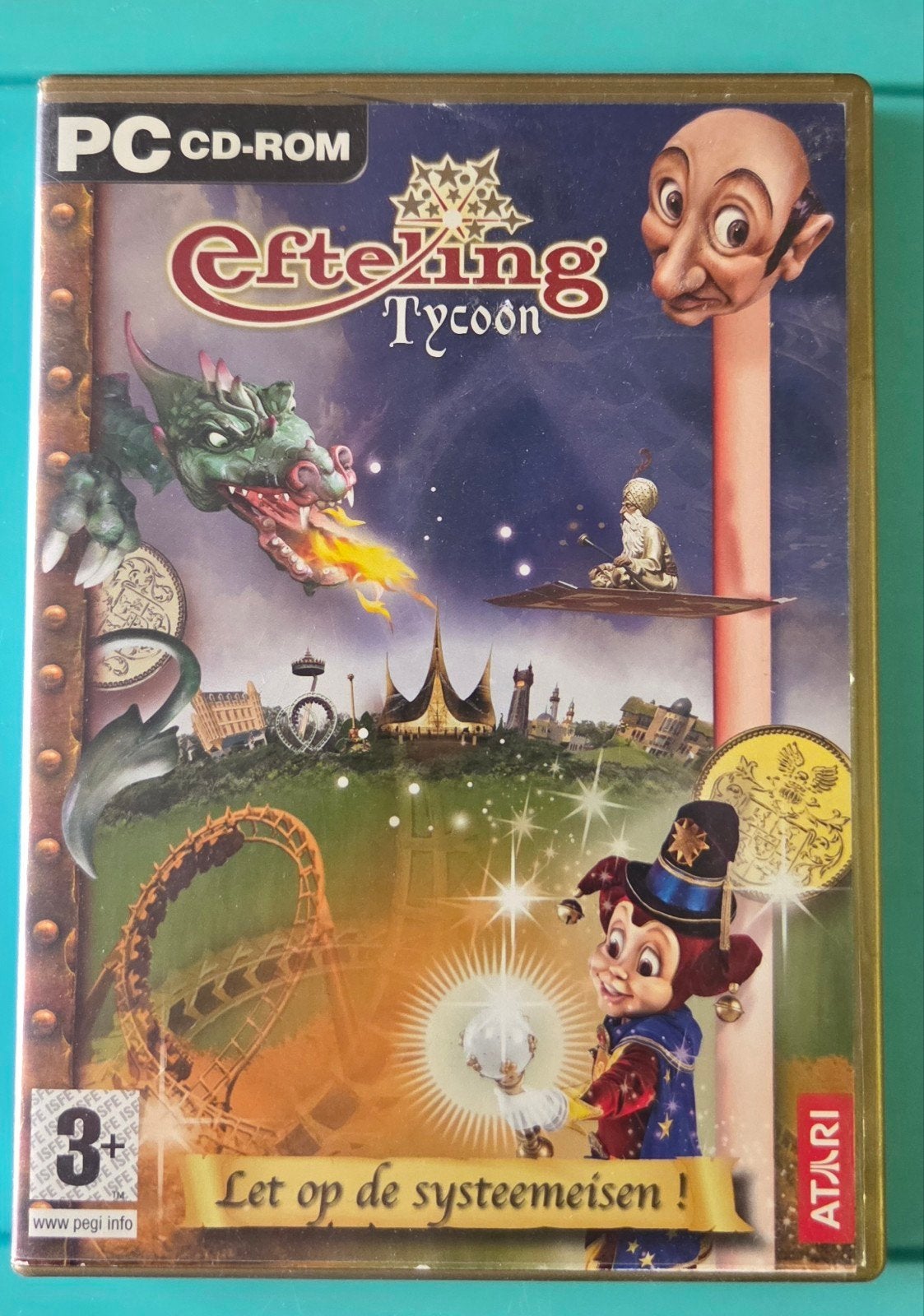 Efteling Tycoon PC CD-ROM - Bouw je eigen attractiepark!, Spelcomputers en Games, Gebruikt, 1 speler, Ophalen of Verzenden, Vanaf 3 jaar
