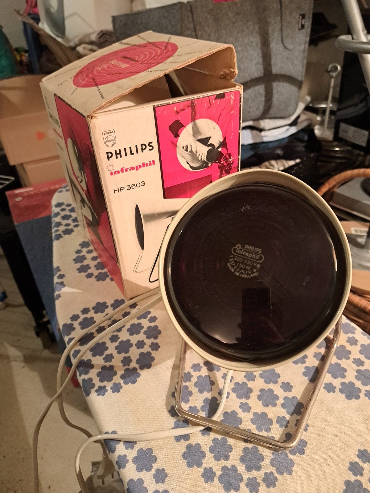 Vintage infrarood lamp, Ophalen