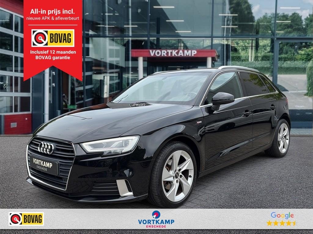 Audi A3 1.0 TFSI S-TRONIC SPORT S-LINE PDC/CRUISE/CLIMA/LED/, Auto's, Gebruikt, Met garantie (alle), 116 pk, Zwart