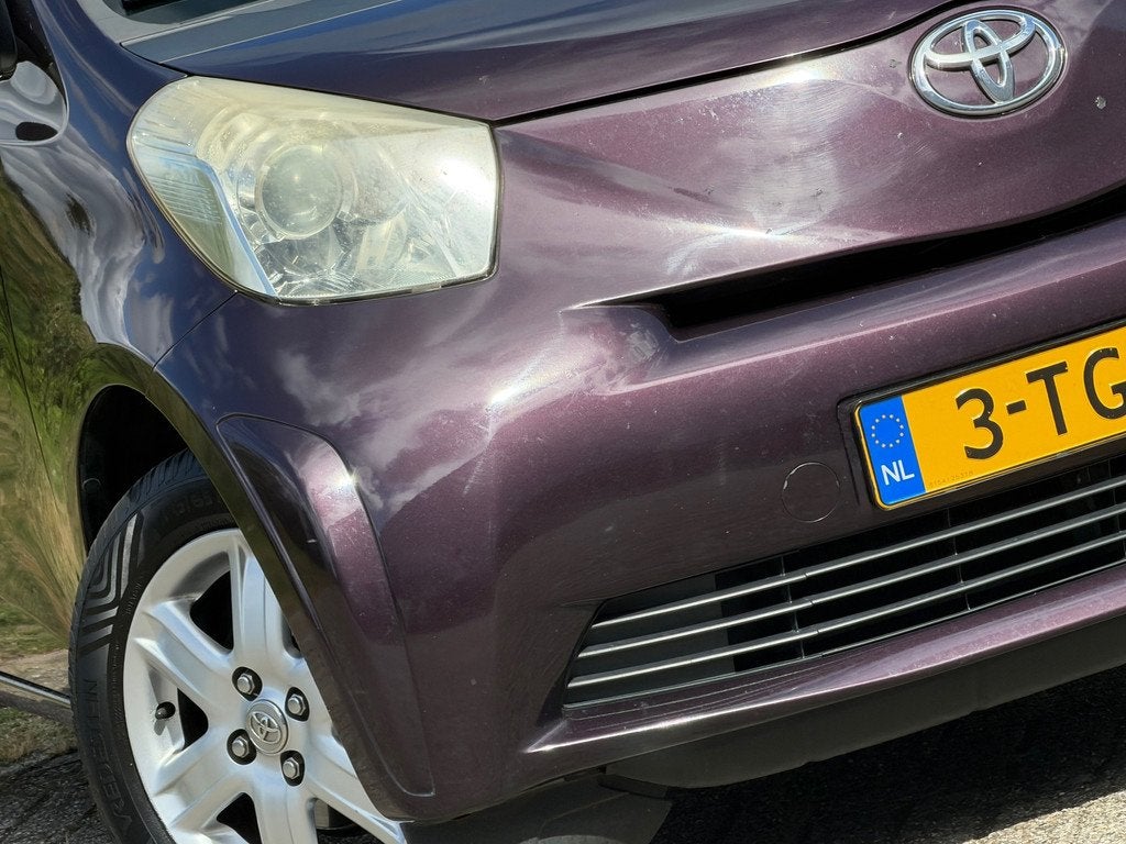 Toyota IQ 1.0 VVTi Comfort - Deep Amethyst - Airco/LMV - Kke, Auto's, Toyota, Bedrijf, Te koop, IQ, ABS, Airbags, Airconditioning