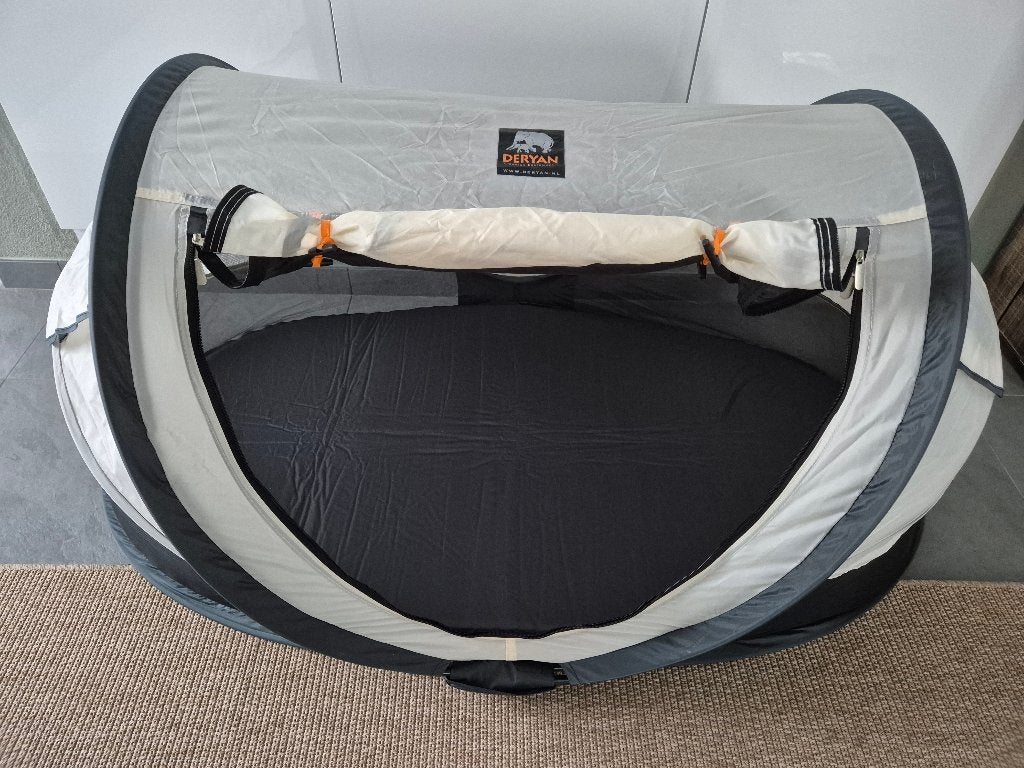 Deryan Peuter Luxe tentje / campingbedje incl. windscherm, Kinderen en Baby's, Babywiegjes en Ledikanten, Ophalen, Zo goed als nieuw