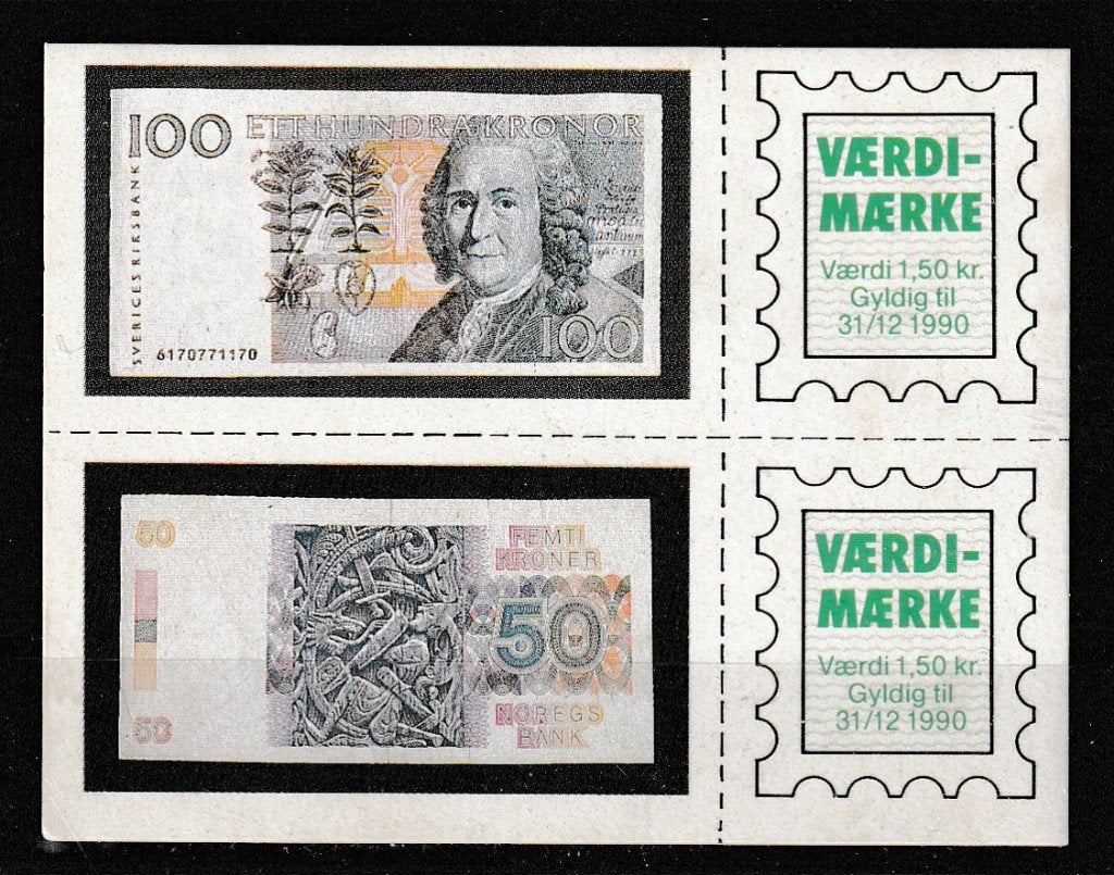 Skandienavie sluitzegel, Verzenden, Denemarken, Postfris