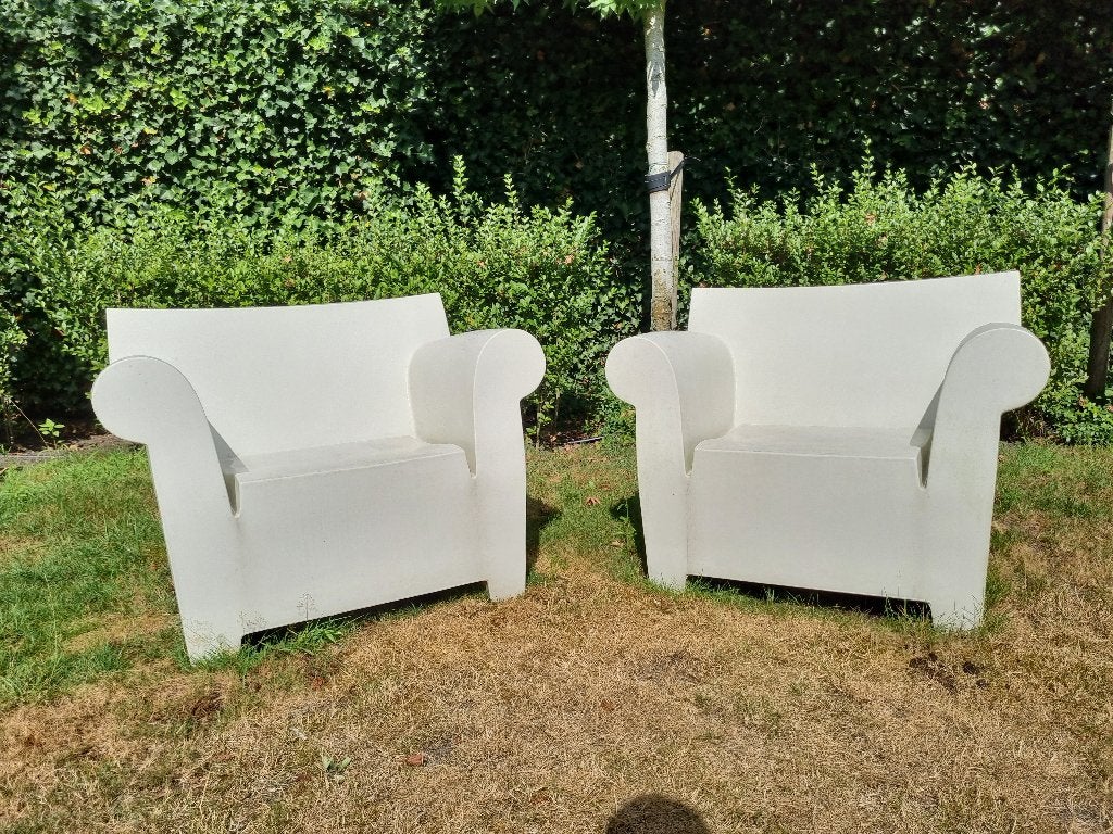Twee Kartell Bubble Club Chair nr 1, Philippe Starck., Ophalen, Gebruikt, Kunststof