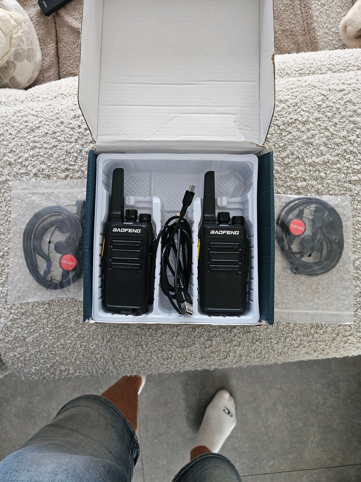 Digitale Walkietalkie Set - 2 Stuks, Telecommunicatie, Portofoons en Walkie-talkies, Ophalen, Nieuw, 2 to 5 km, Portofoon of Walkie-talkie