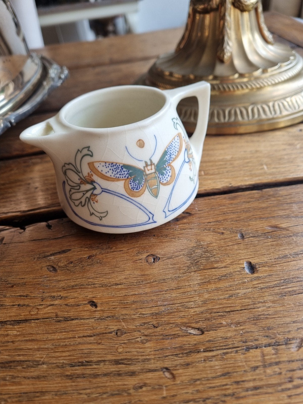 Melkkannetje Arnhemsche Fayencefabriek, Klaas Vet, Ophalen of Verzenden