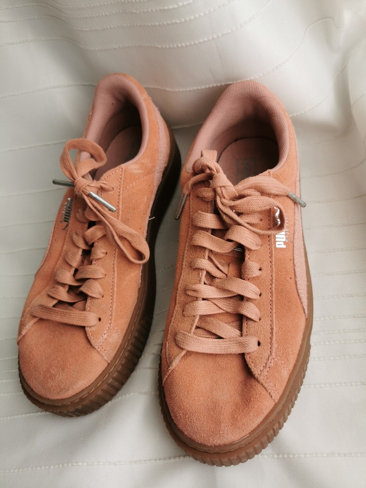 Puma Suede Platform Sneakers - Roze/Perzik maat 39, Ophalen of Verzenden