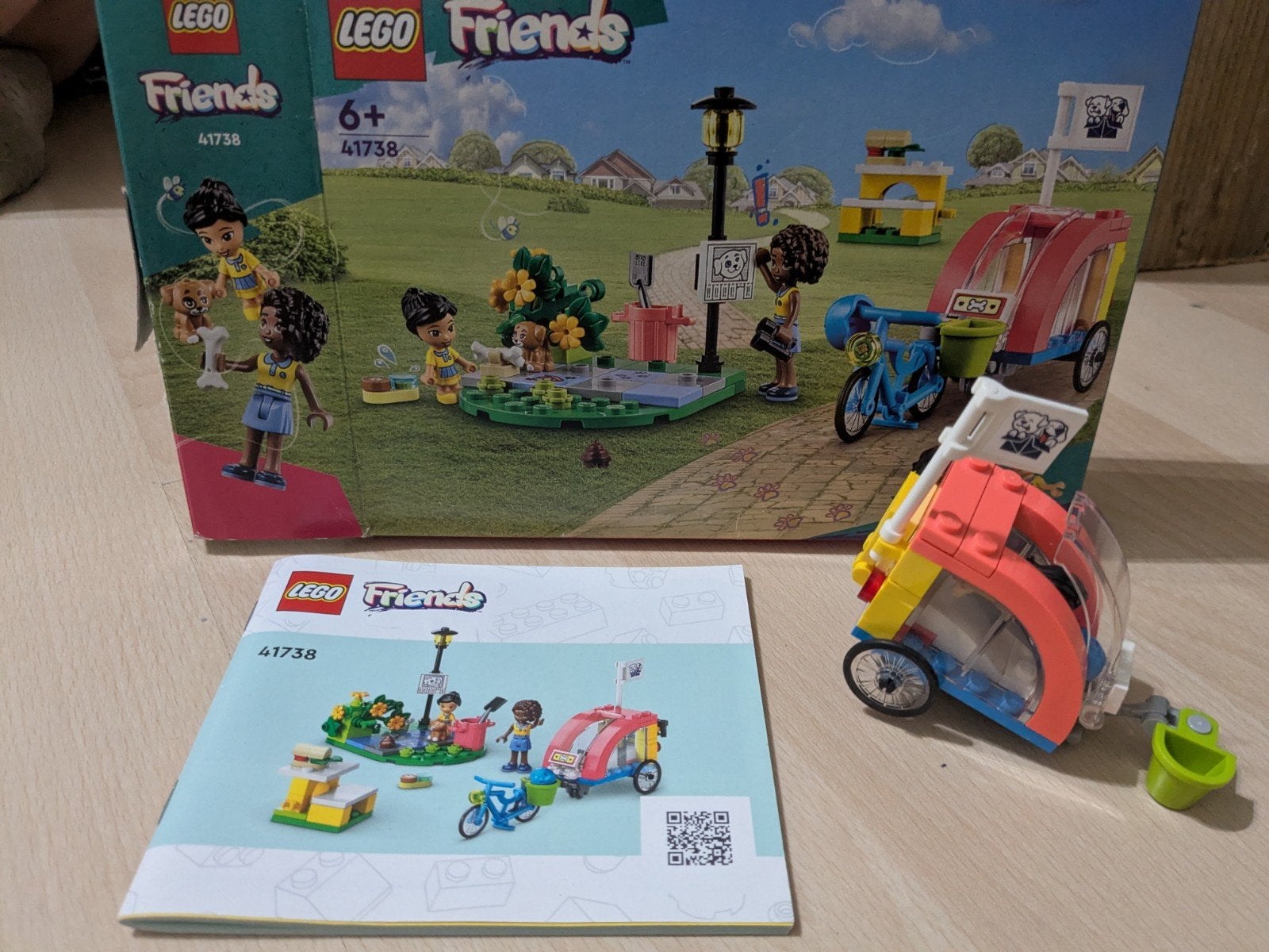 Lego Friends 41738 Hondenbakfiets, Ophalen of Verzenden, Zo goed als nieuw