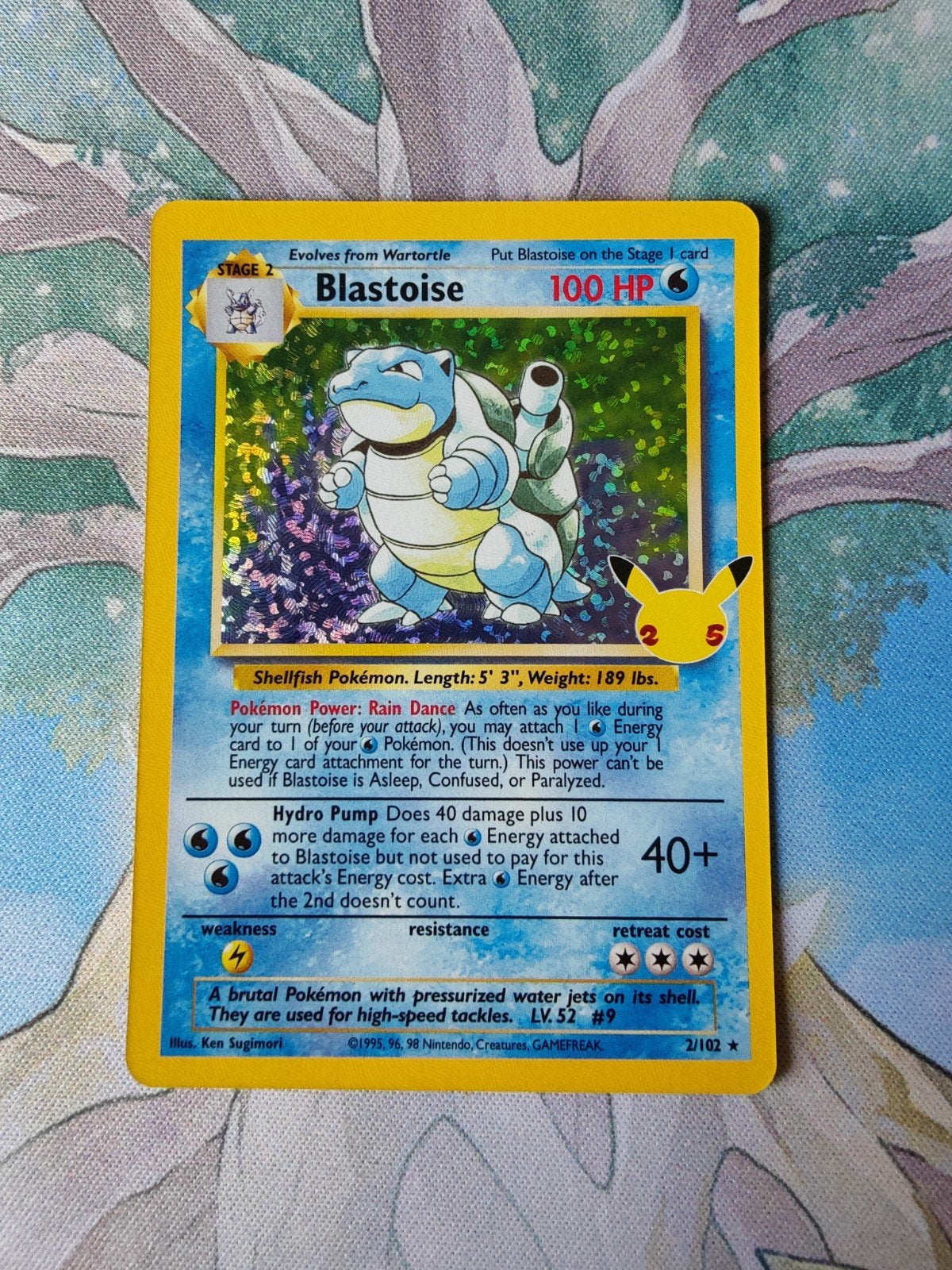 Pokemon celebrations Blastoise Holo 2/102, Ophalen of Verzenden, Nieuw, Losse kaart, Foil