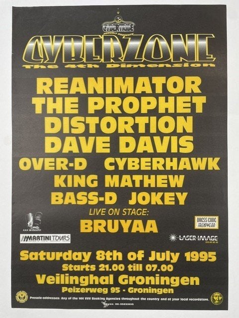 poster CYBERZONE 1995, Ophalen of Verzenden, Gebruikt, A1 t/m A3, Film en Tv