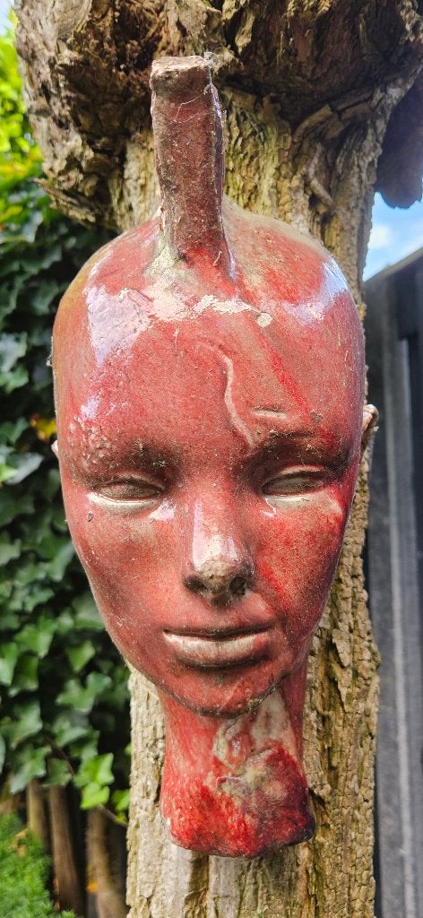 Gezichtssculptuur, keramiek, Ad van Bekhoven, Ophalen, Overige merken, Overige typen, Zo goed als nieuw