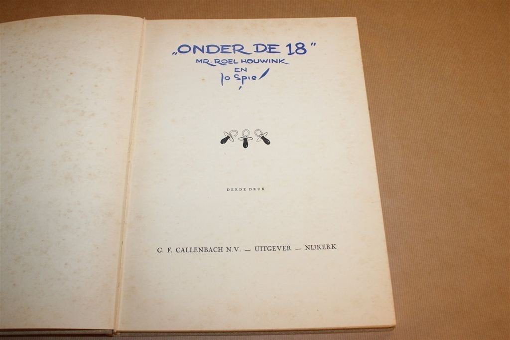 Onder de 18 — Jo Spier — Cartoons 1939, Ophalen of Verzenden, Gelezen