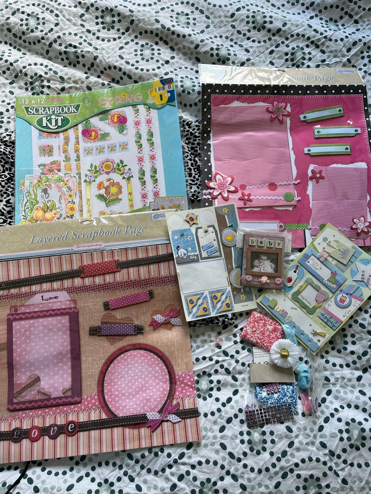 Grote collectie scrapbook kits en baby stickers, Ophalen, Nieuw, Album of Boek, Overige merken