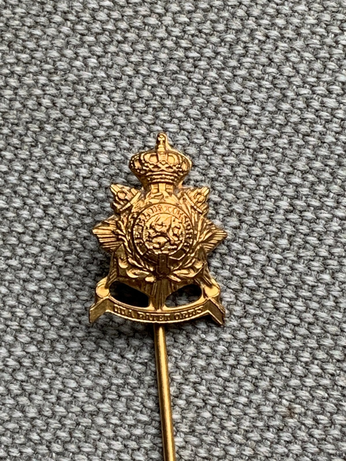 Vintage reversspeld Korps Mariniers, Ophalen of Verzenden, Marine, Nederland, Embleem of Badge