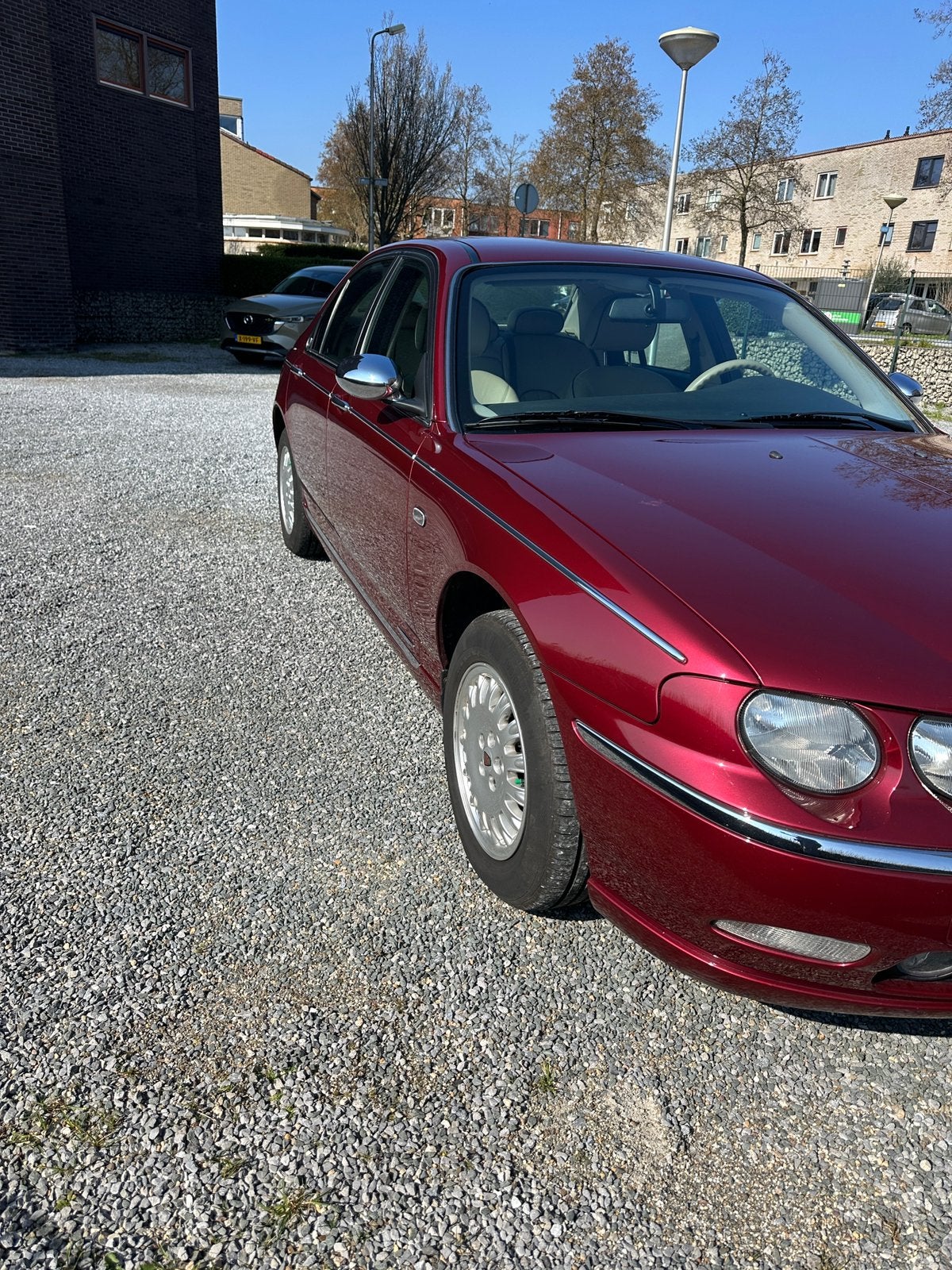 Rover 75 2.0 V6 AUT 2002 Rood 50.000 km, Auto's, Beige, 1415 kg, Leder, Particulier
