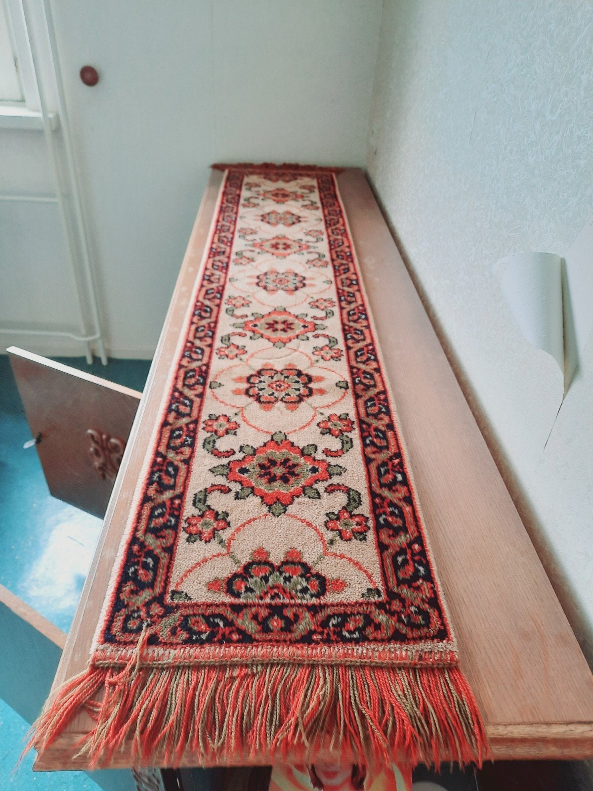 Vintage Berber loper voor dressoir - 2 meter lang, Minder dan 50 cm, Gebruikt, Berber, Traditioneel, Ophalen of Verzenden