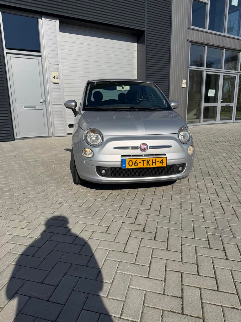 Fiat 500 1.2 C 2010 Grijs, Euro 5, 4 cilinders, 840 kg, Leder en Stof