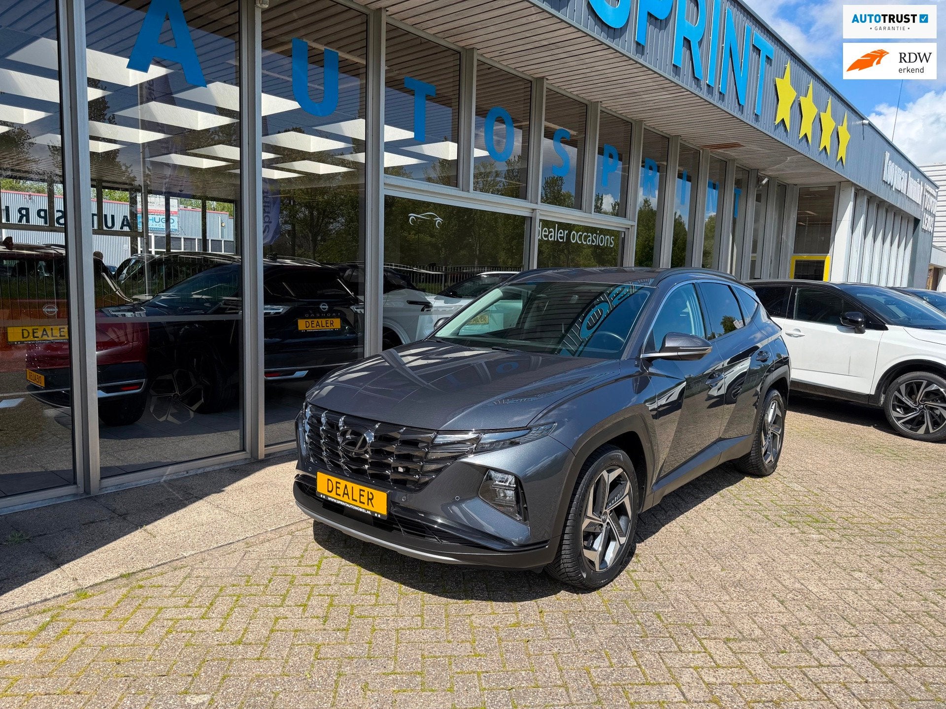 Hyundai Tucson 1.6 T-GDI MHEV Premium LEDER , 360 CAMERA , T, Auto's, Gebruikt, 4 cilinders, 150 pk, 1650 kg