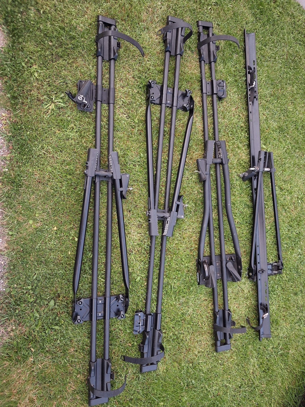 3x Thule dakfietsdragers, Ophalen, 1 fiets, Gebruikt, Dakdrager