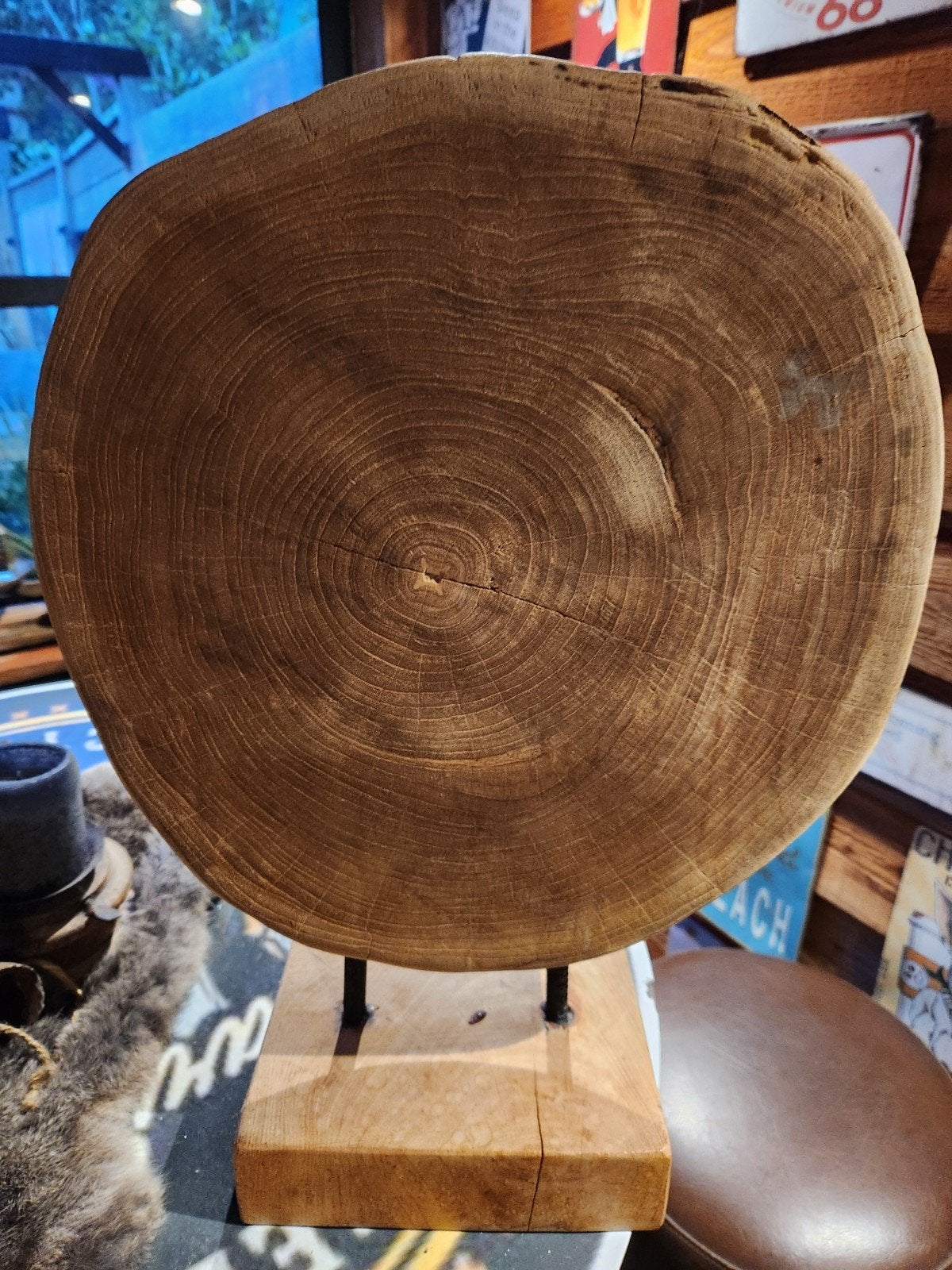 Ornament op voet, Ophalen of Verzenden, Zo goed als nieuw, Rond, Glas