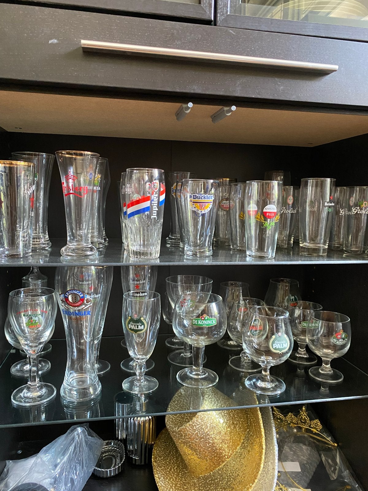 Diverse bierglazen collectie, Ophalen, Gebruikt, Meerkleurig, Glas