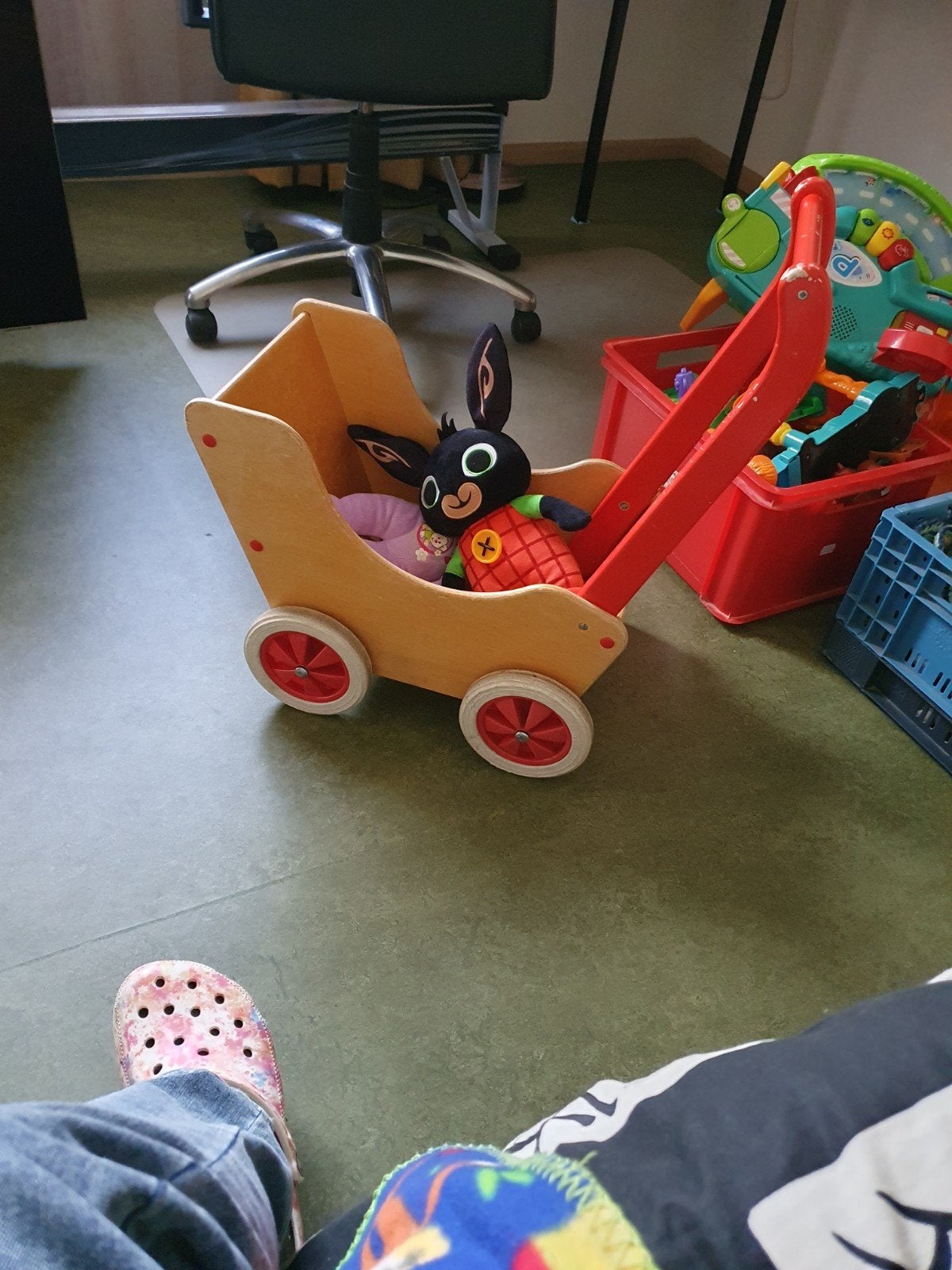 houten kinderwagen, Ophalen, Gebruikt, Overige merken