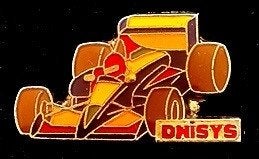 Dnisys racewagen pin, Verzenden, Nieuw, Transport, Speldje of Pin