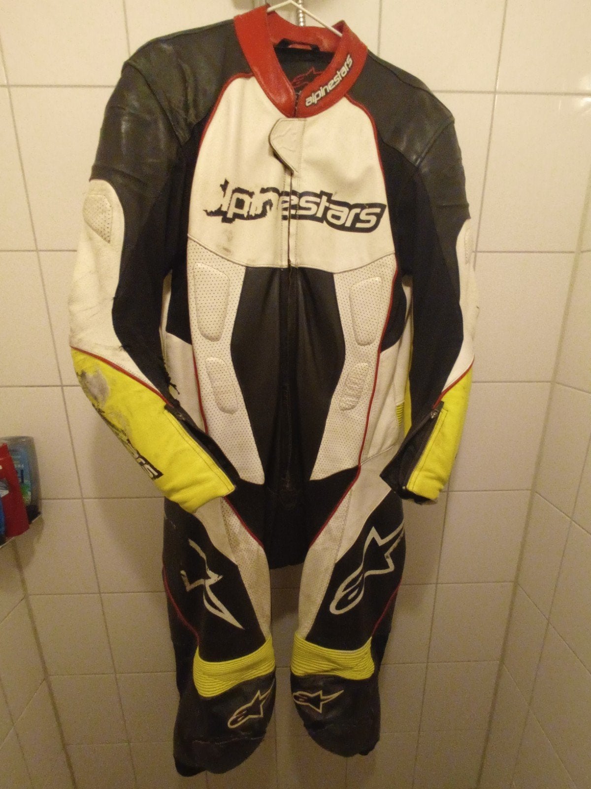 Alpinestars 1PC Overall Maat 52 - Gebruikt, Motoren, Kleding | Motorkleding, Heren, Ophalen of Verzenden, Overall, Alpinestars