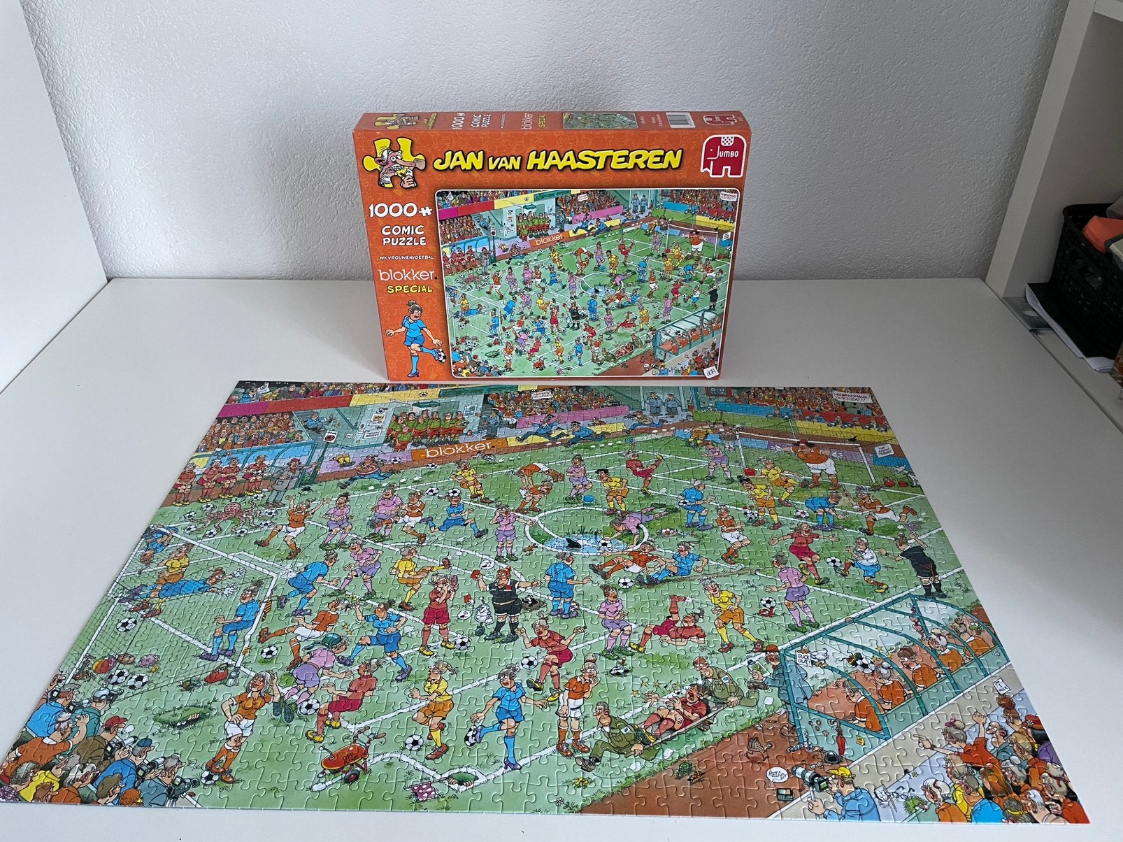 RUILEN! WK DAMESVOETBAL van Haasteren 1000 st, Ophalen, 500 t/m 1500 stukjes, Zo goed als nieuw, Legpuzzel