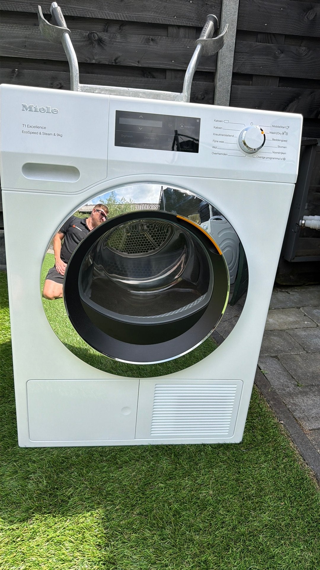 Miele TEL795WP nieuw prijs  2 jaar, Witgoed en Apparatuur, Wasdrogers, Ophalen, 8 tot 10 kg, Zo goed als nieuw, Voorlader
